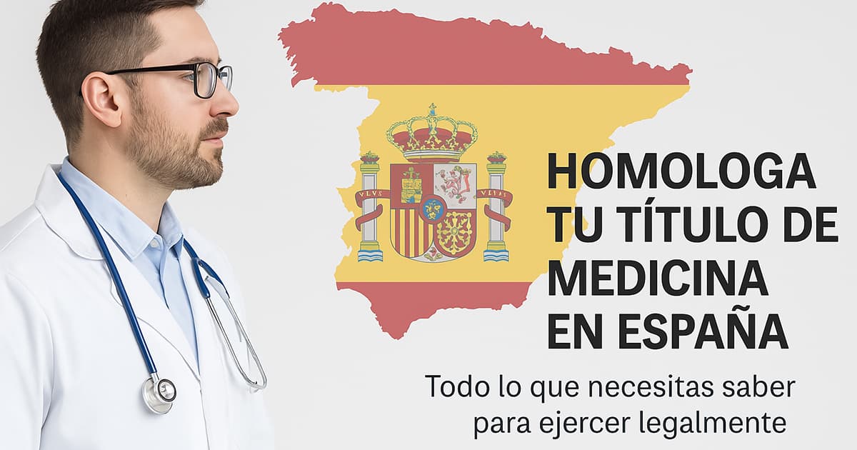 Lo que necesitas saber para homologar el título de medicina en España.